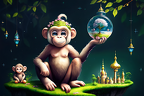 2023-07-09-09-01-02-1-A whimsical dreamy image of a cute ape surrounded by elements inspired by fairy tales such as magical creatures and -1955047684-scale11.00-dpm 2 a